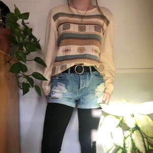 VINTAGE Sweater with shoulder pads 🌼